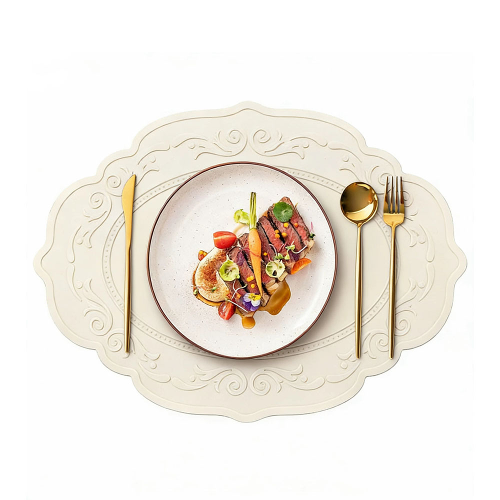 Food Prep Mat - Round Silicone Table Mat, Heat Resistant