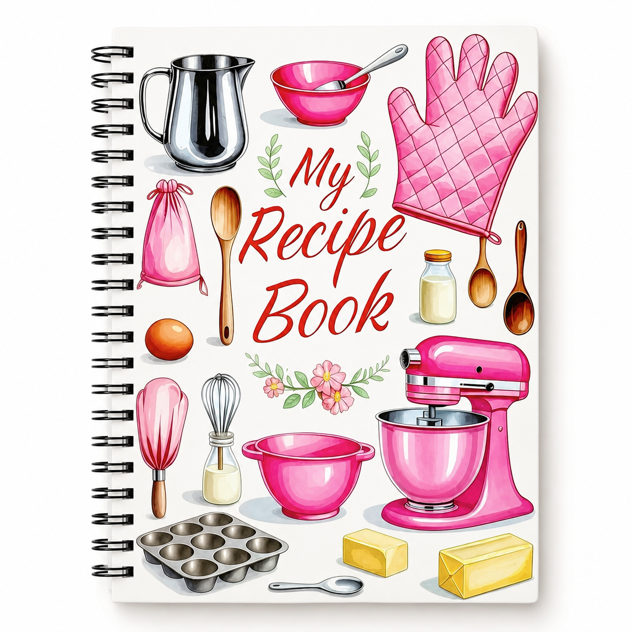 Meal Prep Book - My Recipe Book Spiral Bound Baking