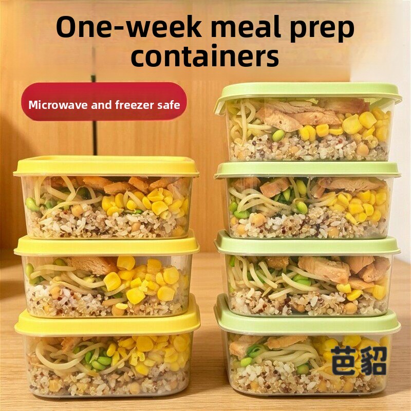 Meal Prep With Rice - One Week Meal Prep Rice Container
