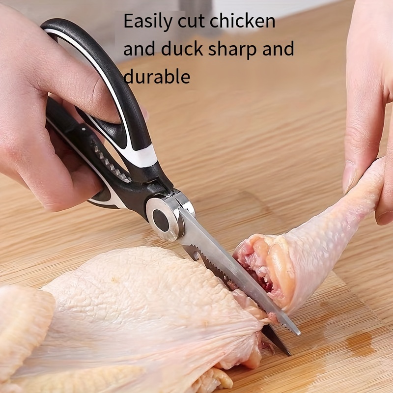 Meal Prep With Chicken - Durable Stainless Steel Kitchen Scissors, Multi-Functional