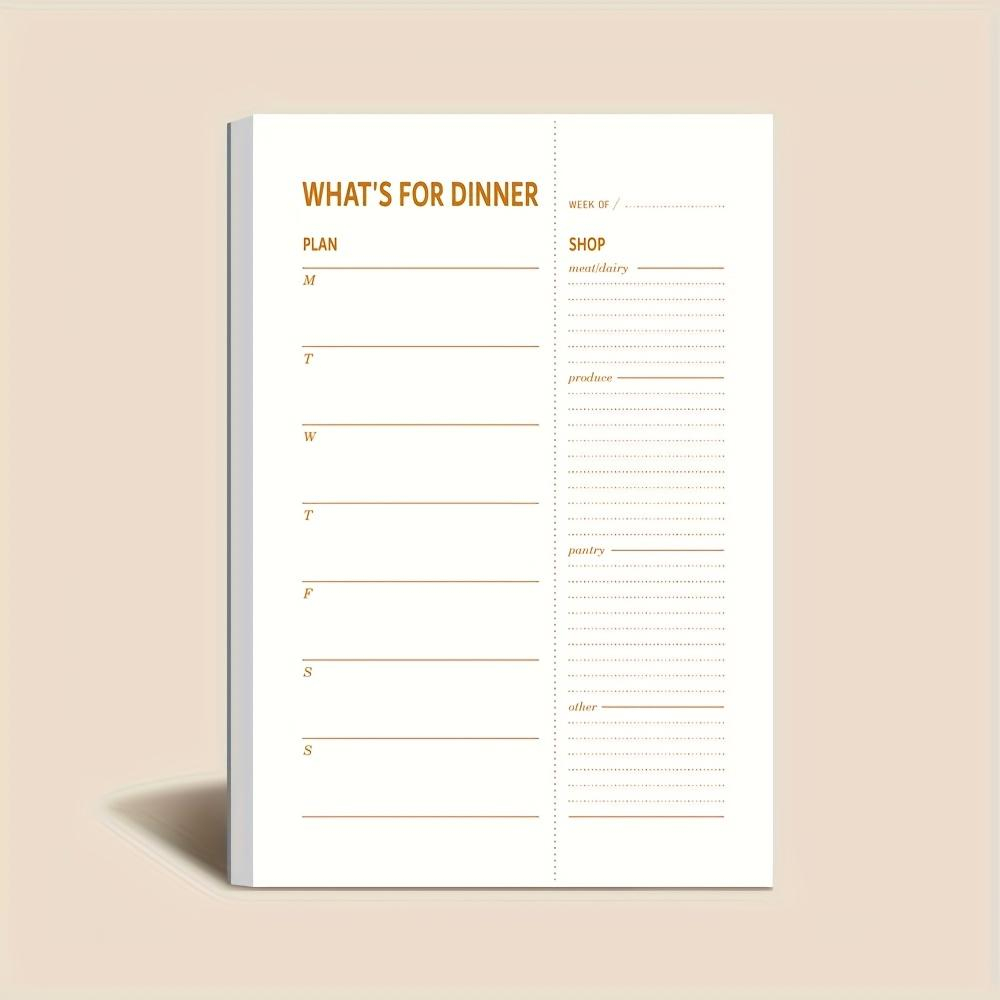 Meal Prep Book - 1pc Daily Diet Plan Notebook, 50
