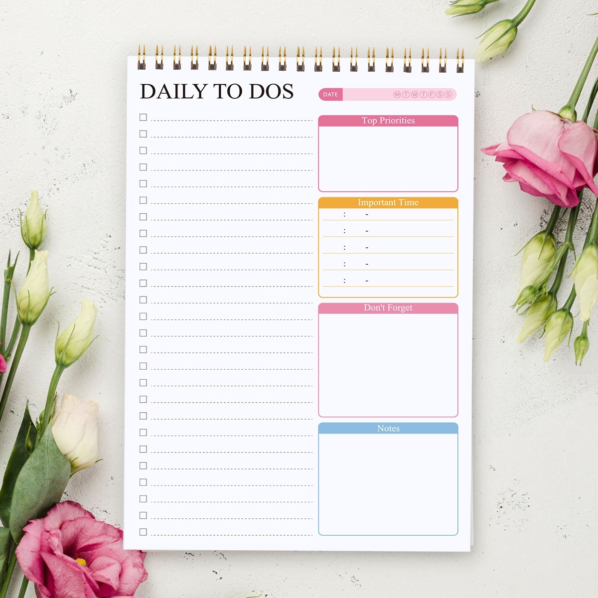 Meal Prep Book - A5 Daily to Do List Notepad,