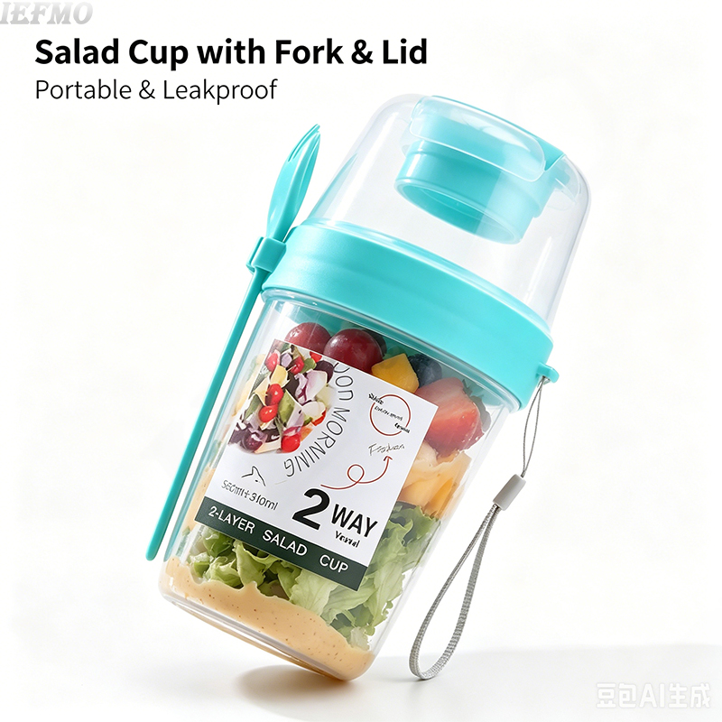 On-the-Go Salad Bowl Set with  - đánh giá và giá Meal Prep For Weight Loss