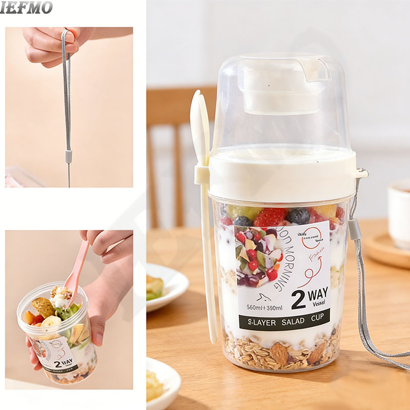 On-the-Go Salad Bowl Set with  - đánh giá và giá Meal Prep For Weight Loss