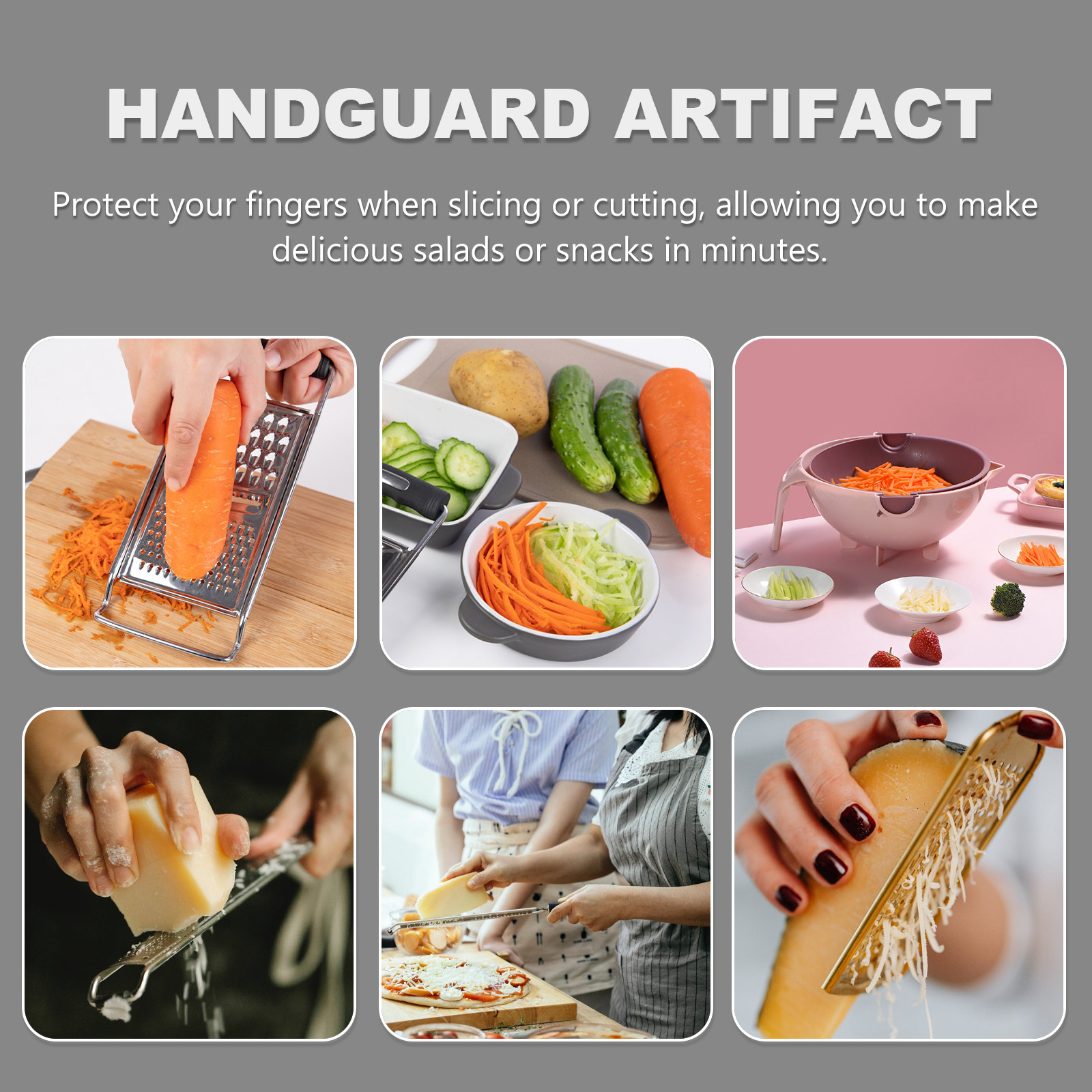 2Pcs Multi-Functional Food Sli - đánh giá và giá Mandoline Slicer Guard