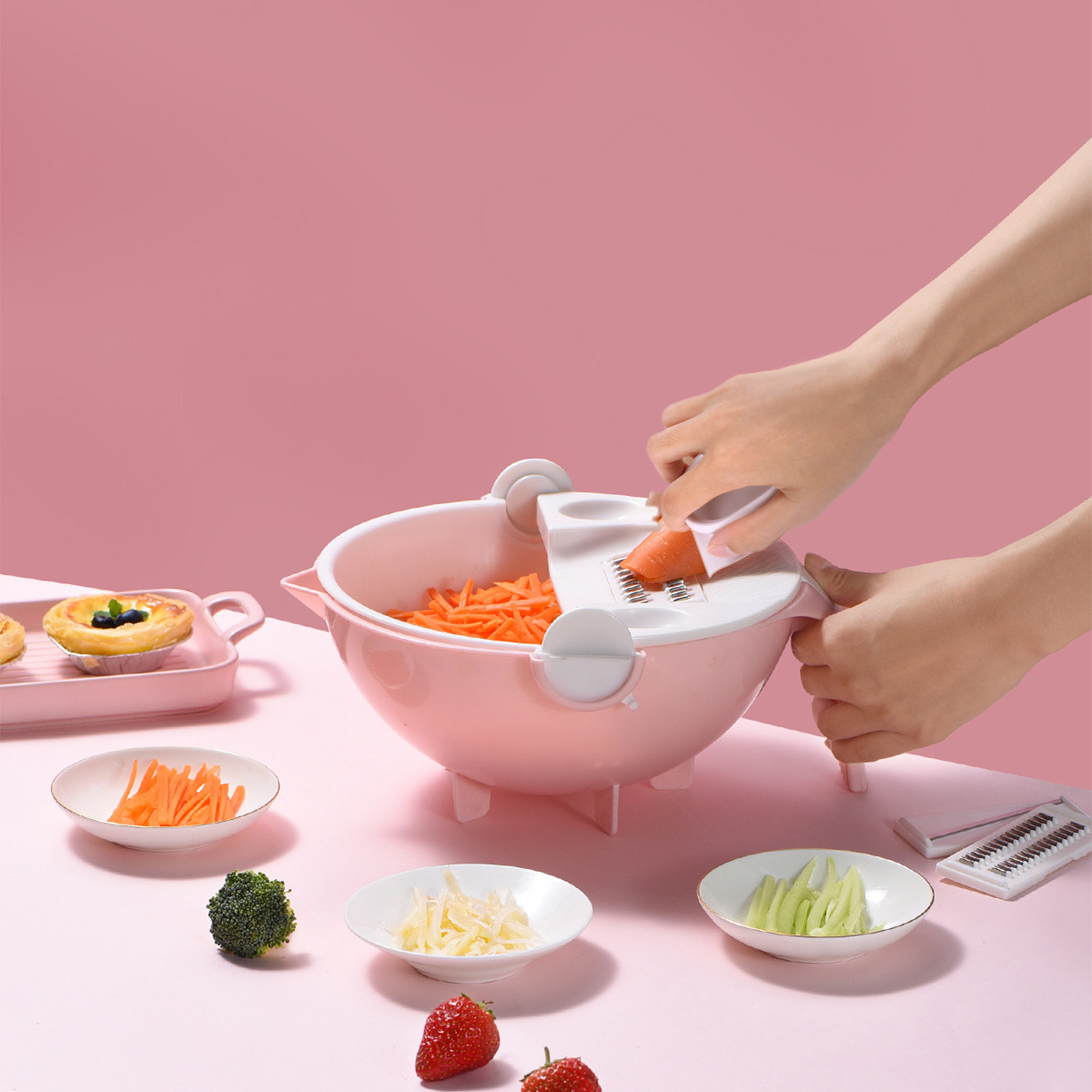 2Pcs Multi-Functional Food Sli - đánh giá và giá Mandoline Slicer Guard