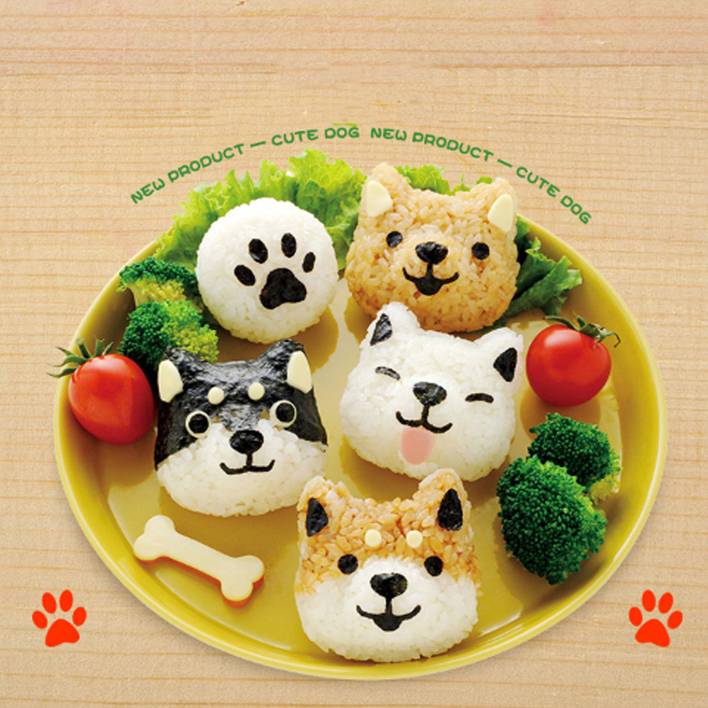 1Set Cute Puppy Shaped Rice Ba - đánh giá và giá Meal Prep With Rice