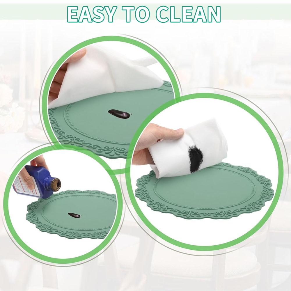 Round Silicone Table Mat, Heat - đánh giá và giá Food Prep Mat