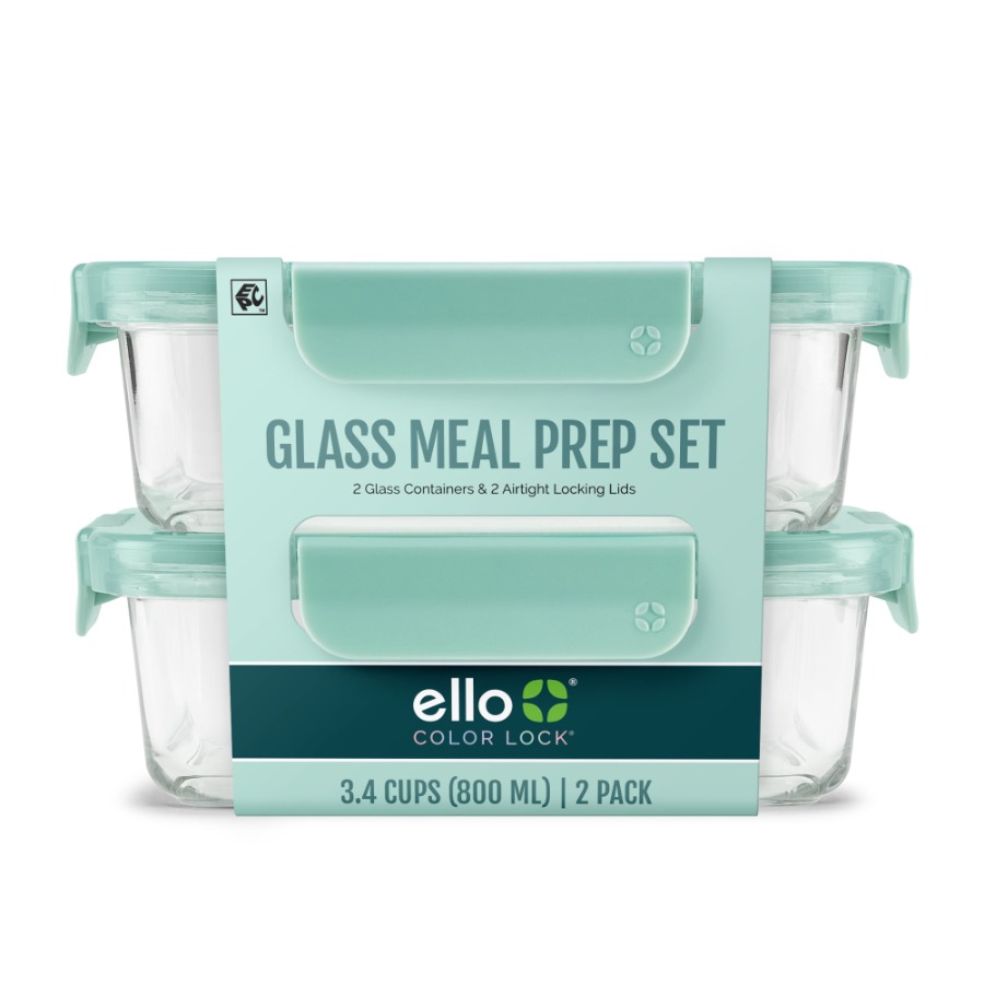 Color Lock 3.4 Cup 2 Pack Glas - đánh giá và giá Meal Prep Glass