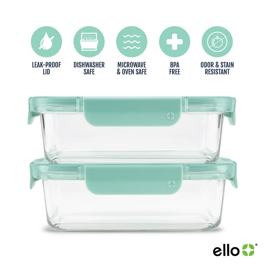 Color Lock 3.4 Cup 2 Pack Glas - đánh giá và giá Meal Prep Glass