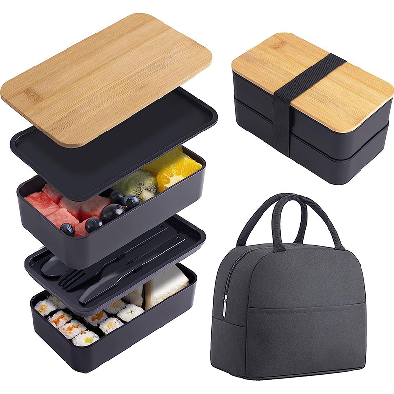 Stackable Bento Box with Utens - đánh giá và giá Meal Prep Fit