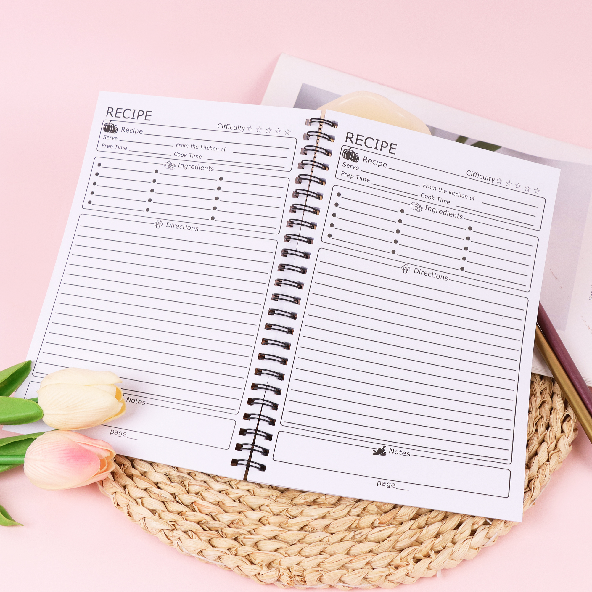 Fun Recipes Notebook Logbook,  - đánh giá và giá Meal Prep Book