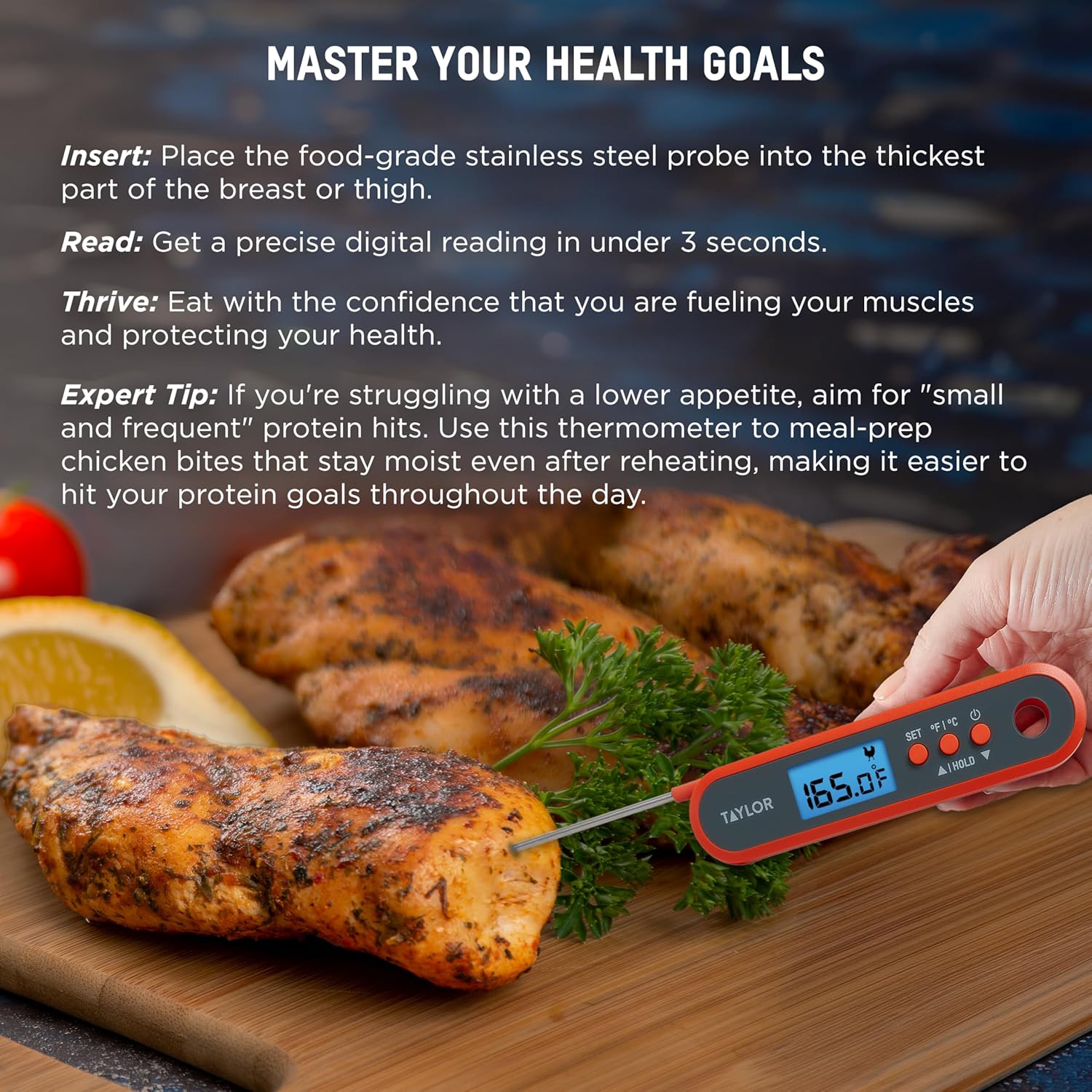 Digital Waterproof Meat Thermo - đánh giá và giá Meal Prep With Chicken