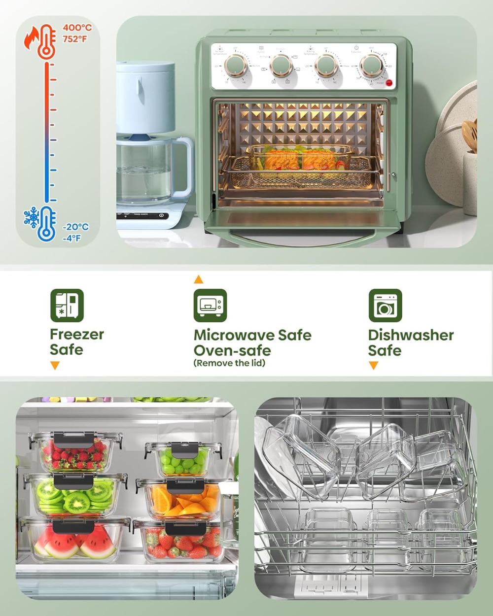 40 PCS Glass Food Storage Cont - đánh giá và giá Meal Prep Glass