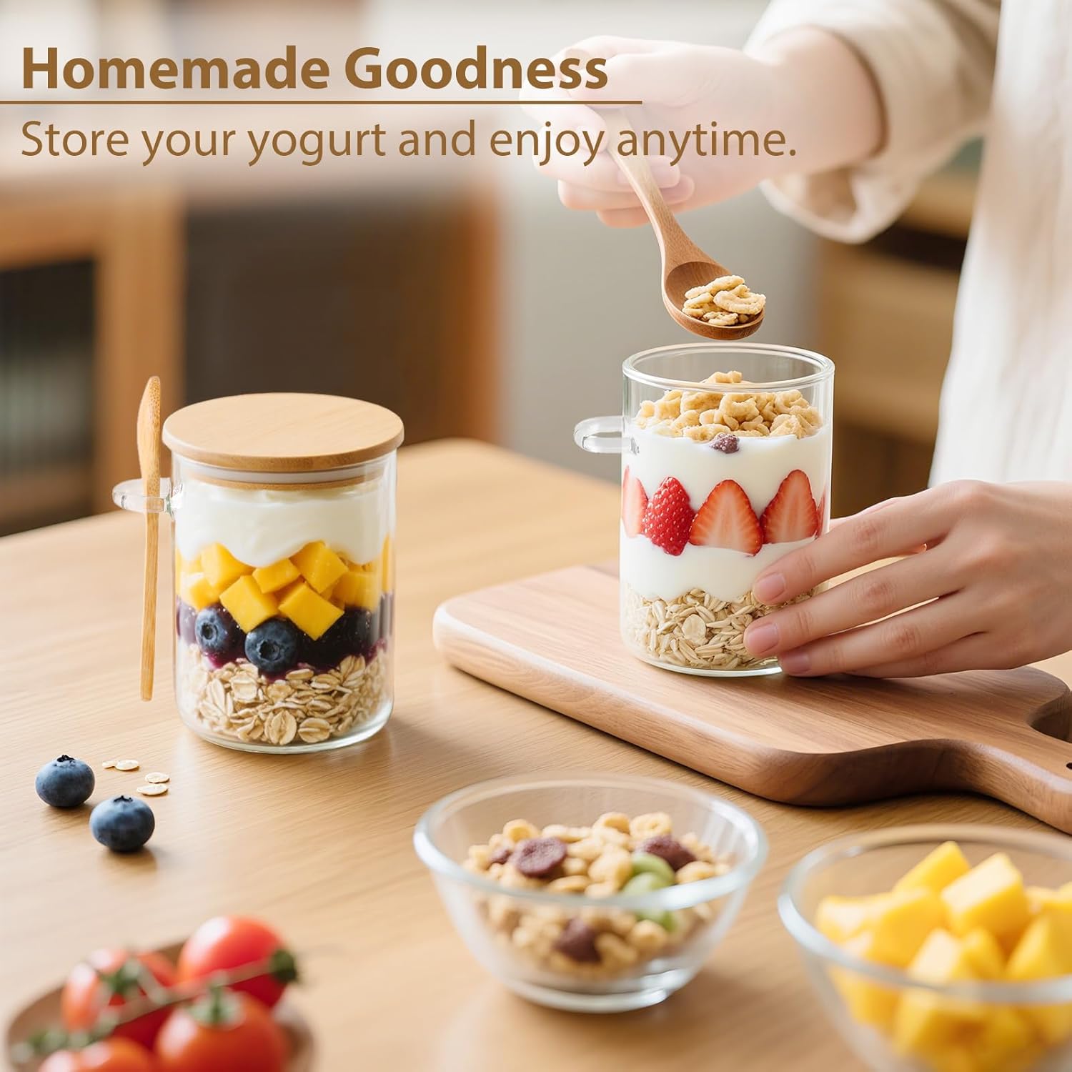 6 Pack Overnight Oats Containe - đánh giá và giá Meal Prep Glass