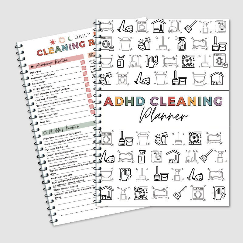ADHD Cleaning Planner Bundle – - đánh giá và giá Meal Prep Book