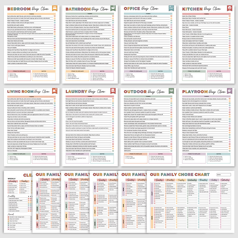 ADHD Cleaning Planner Bundle – - đánh giá và giá Meal Prep Book