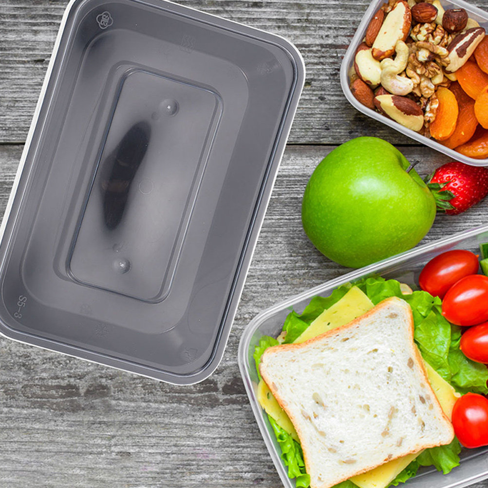 50pcs Disposable Rectangular F - đánh giá và giá Meal Prep With Rice