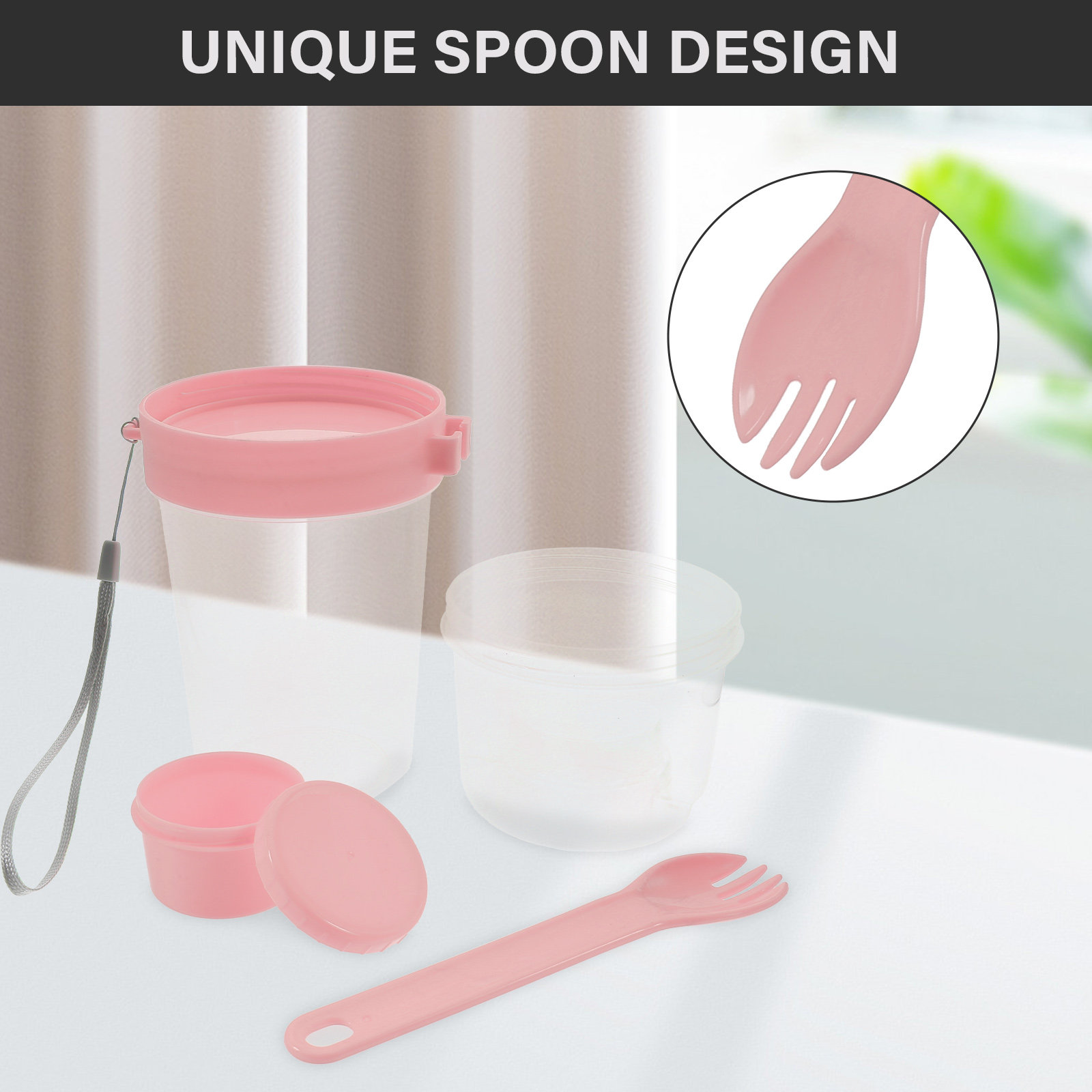 1Set Double-Layer Portable Sal - đánh giá và giá Salad Container Jar