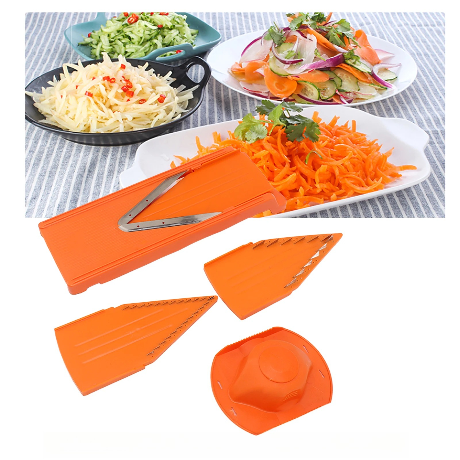 V Blade Mandoline Cutter Manua - đánh giá và giá Mandoline Slicer Guard