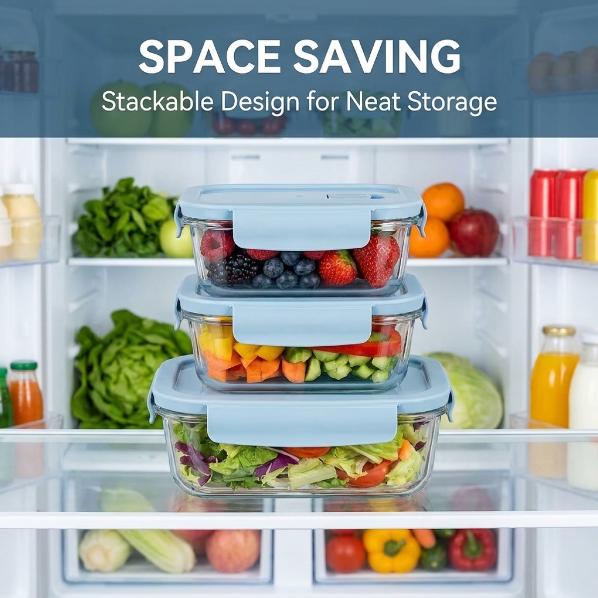 Sky Blue Glass Food Storage Co - đánh giá và giá Meal Prep Glass