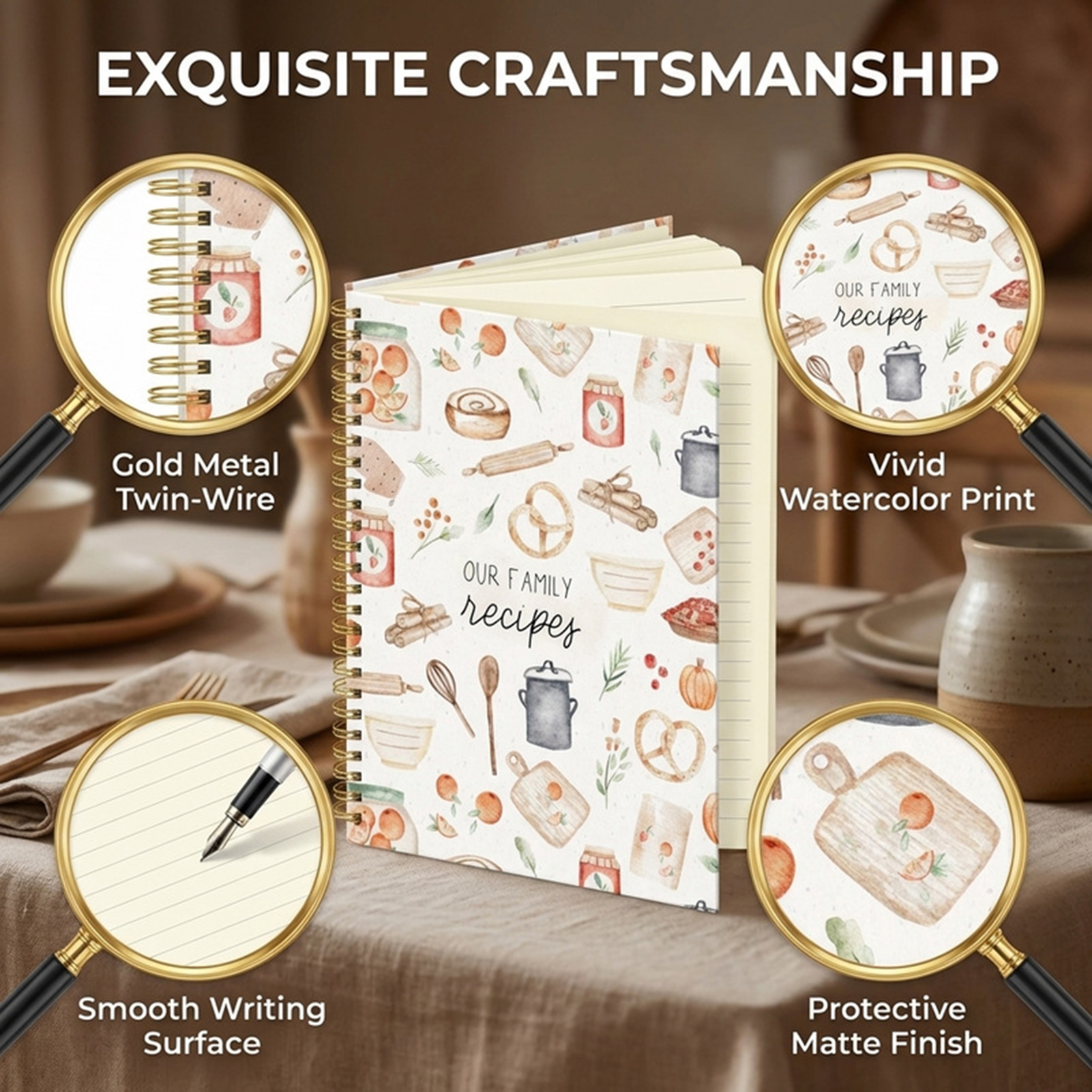 Premium Recipe Notebook With W - đánh giá và giá Meal Prep Book
