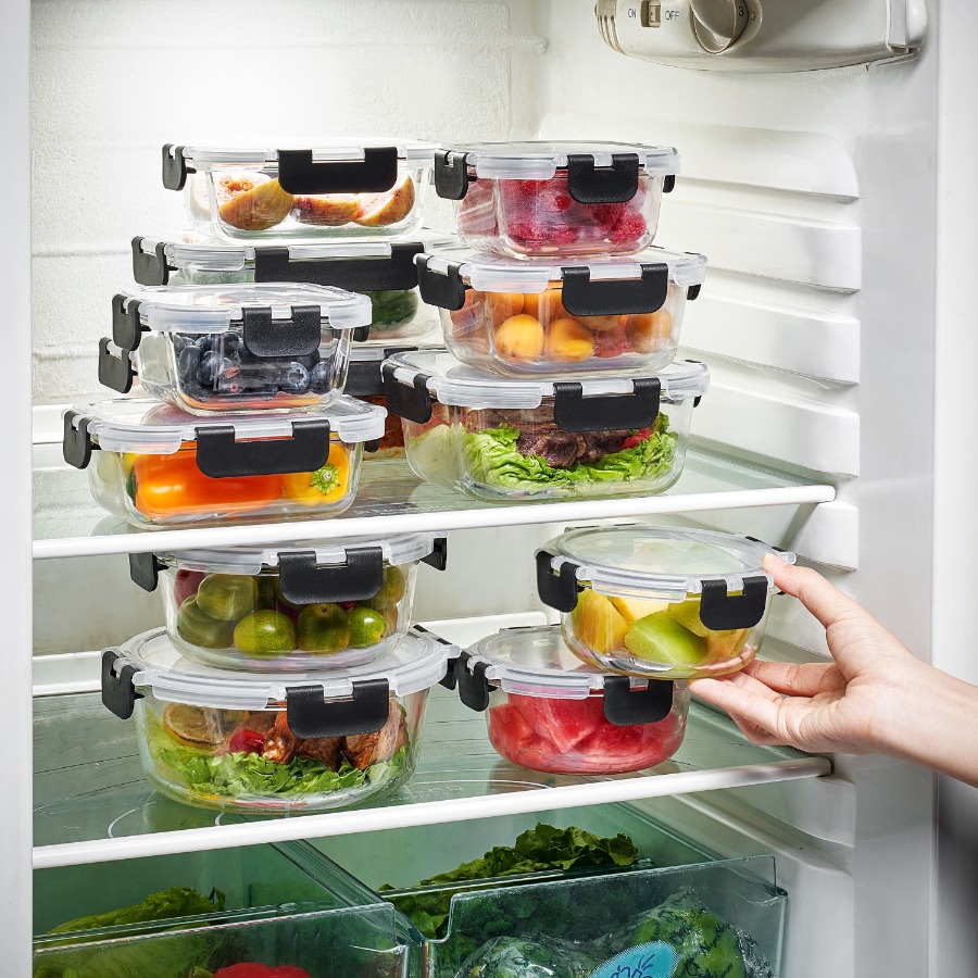 12pc Glass Meal Prep Container - đánh giá và giá Meal Prep Glass