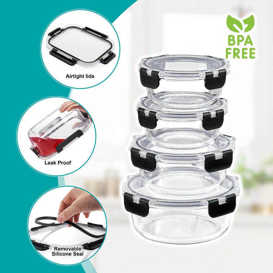 12pc Glass Meal Prep Container - đánh giá và giá Meal Prep Glass