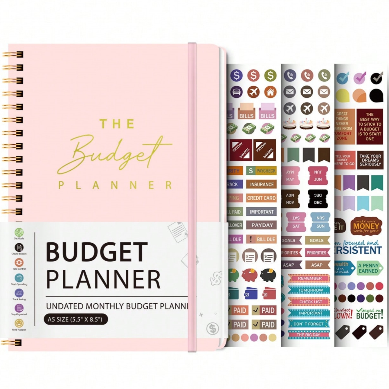 A5 Budget Planner Book with 3  - đánh giá và giá Meal Prep Book