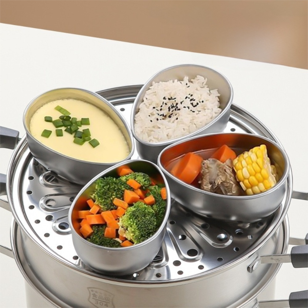3pcs Creative Stainless Steel  - đánh giá và giá Meal Prep Eggs