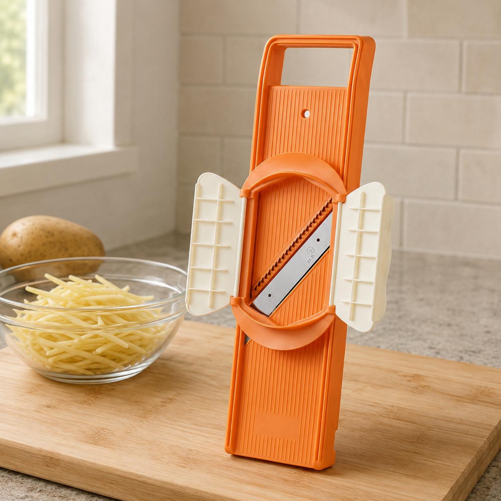 Handheld Mandoline Cutter Side - đánh giá và giá Mandoline Slicer Guard