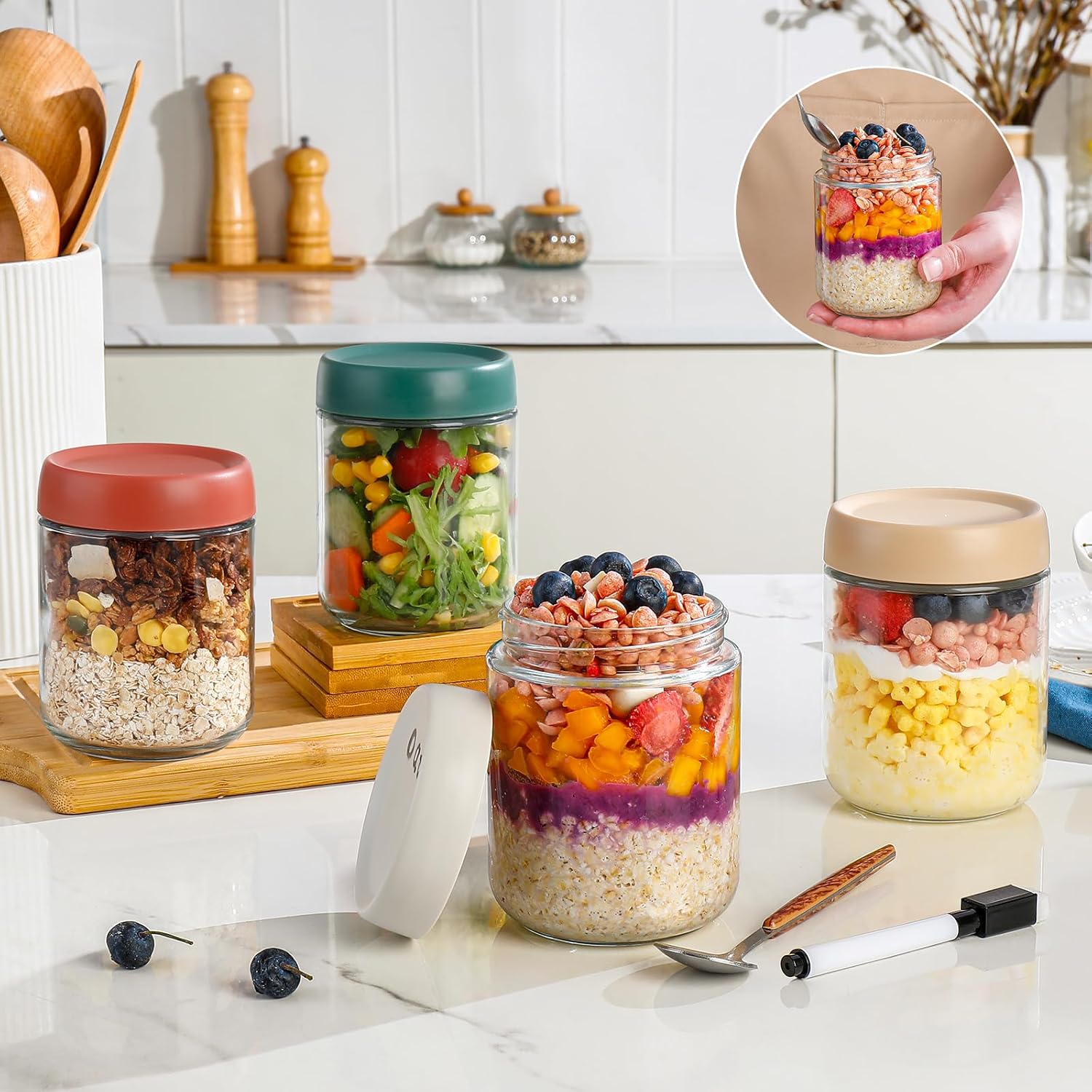 Glass Overnight Oats Container - đánh giá và giá Meal Prep Glass
