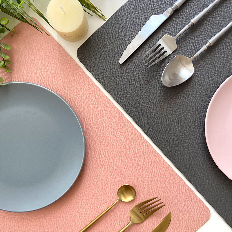 Double-layer Leather Table Mat - đánh giá và giá Food Prep Mat