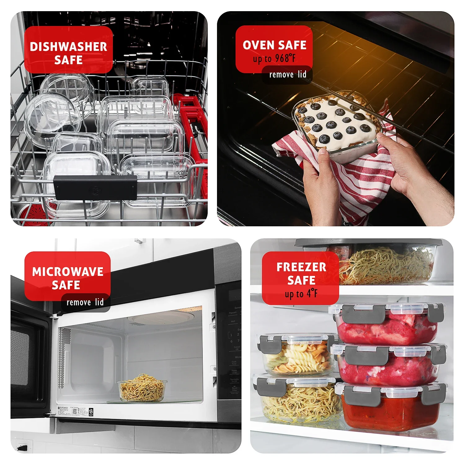 Glass Food Storage Containers  - đánh giá và giá Meal Prep Glass