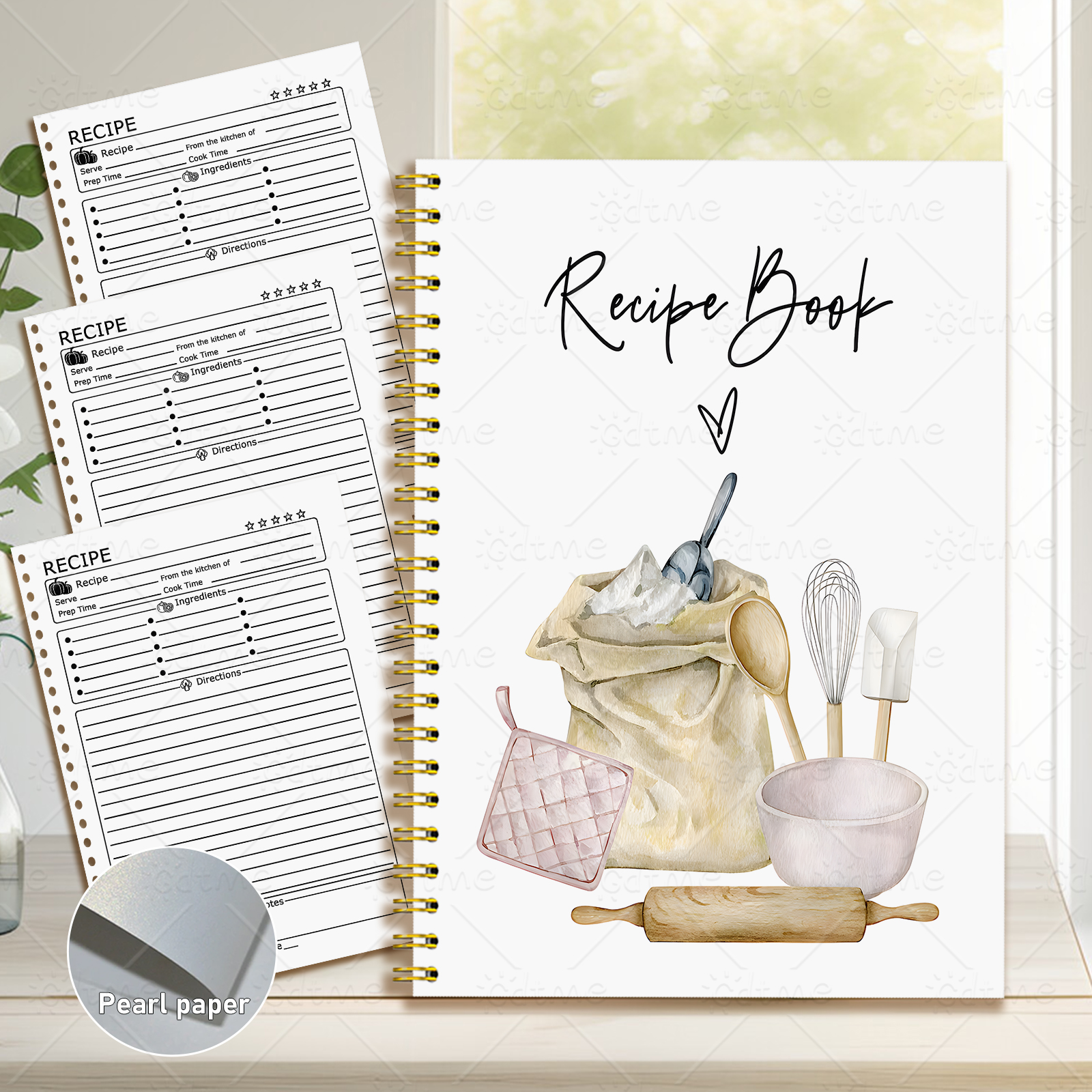 1 Recipe Notebook A kitchen pl - đánh giá và giá Meal Prep Book