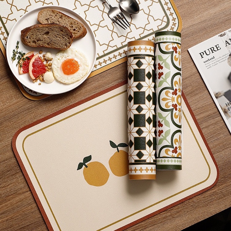 Leather Dining Table Mat Indiv - đánh giá và giá Food Prep Mat
