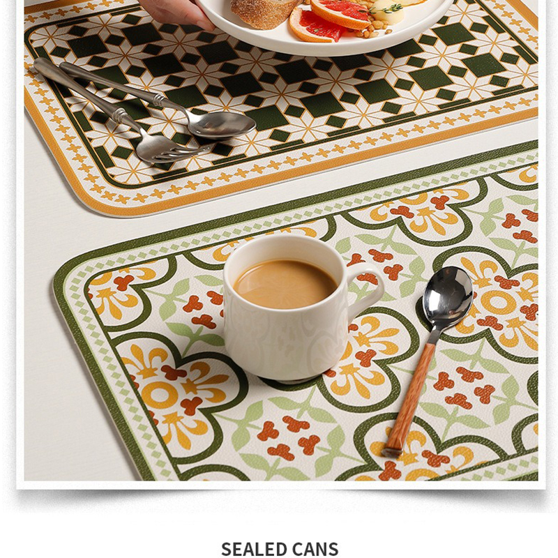 Leather Dining Table Mat Indiv - đánh giá và giá Food Prep Mat