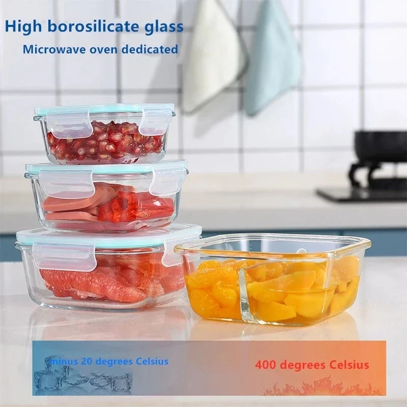 Glass Fresh-Keeping Box high B - đánh giá và giá Meal Prep Glass