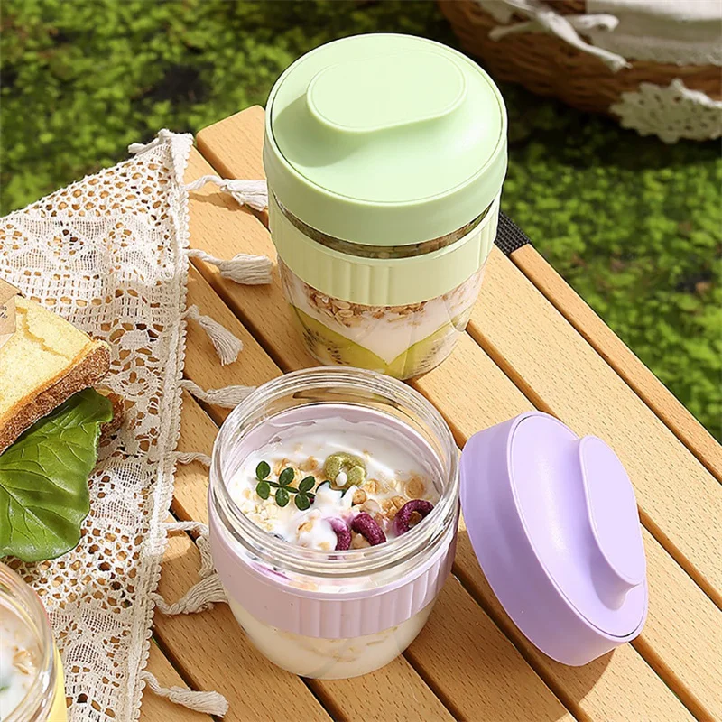 Portable Breakfast Fruit Oat Y - đánh giá và giá Salad Container Jar