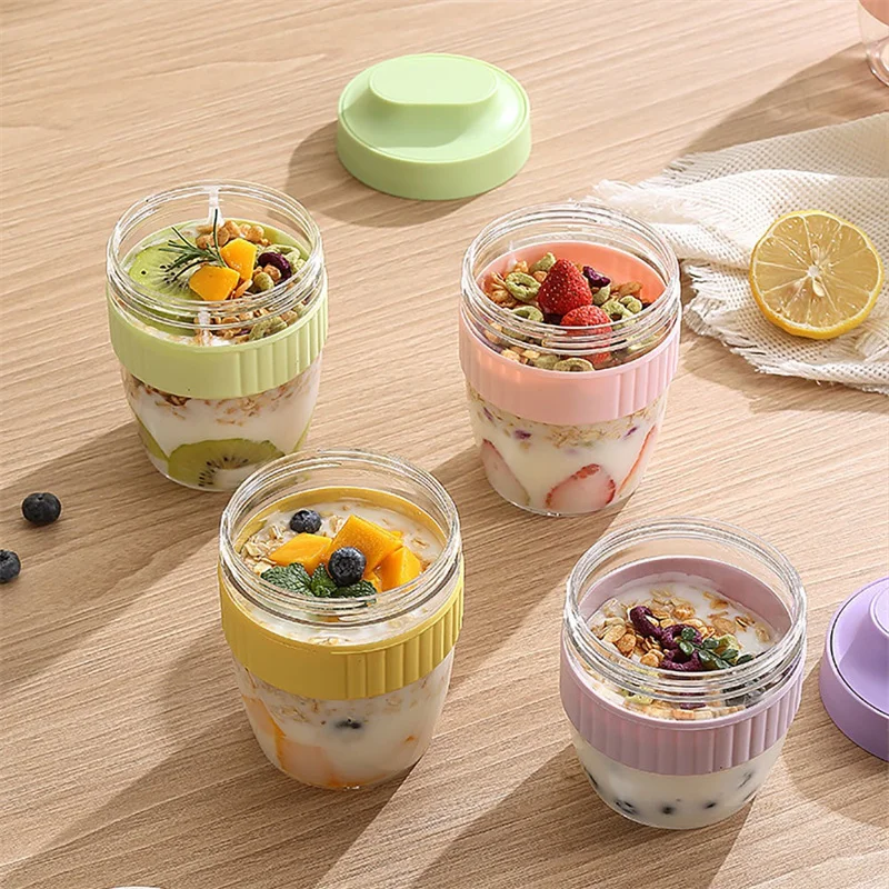 Portable Breakfast Fruit Oat Y - đánh giá và giá Salad Container Jar