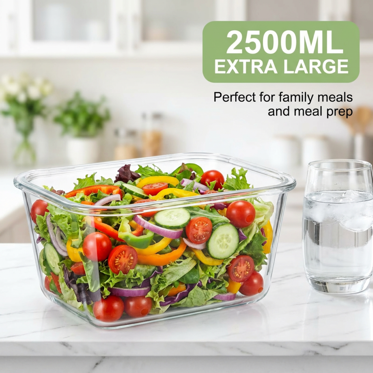 Large Capacity Borosilicate Gl - đánh giá và giá Meal Prep Glass