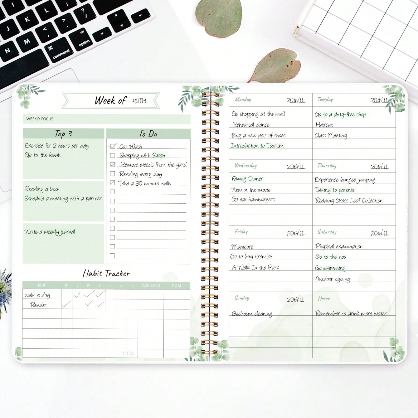 A5 Weekly Planner, Undated Org - đánh giá và giá Meal Prep Book
