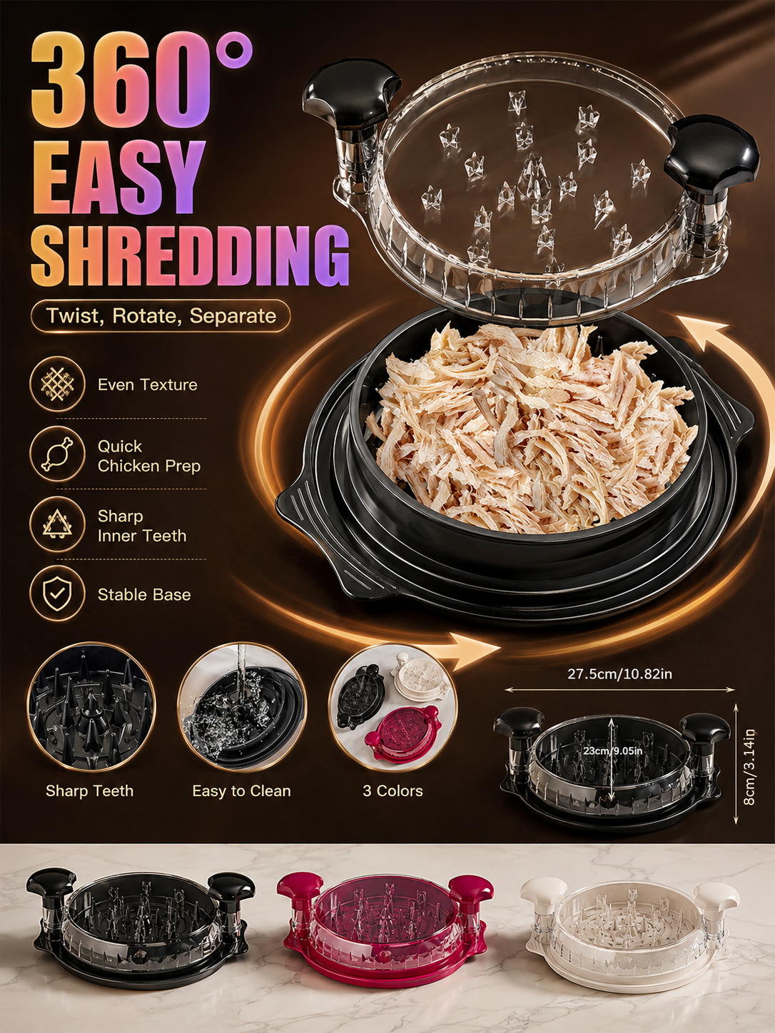 Multifunctional Chicken Shredd - đánh giá và giá Meal Prep With Chicken
