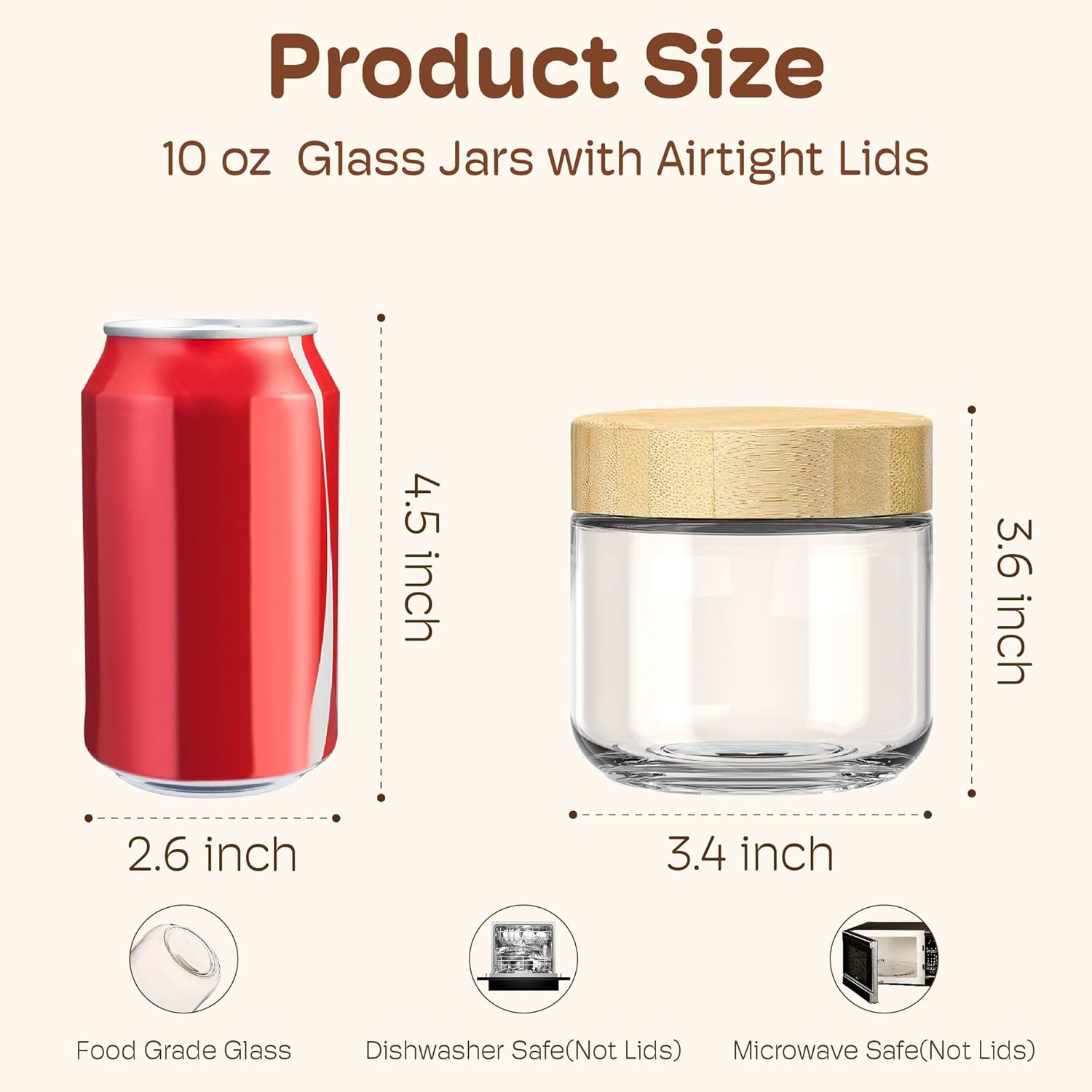 4 Pack 10oz Overnight Oats Con - đánh giá và giá Salad Container Jar