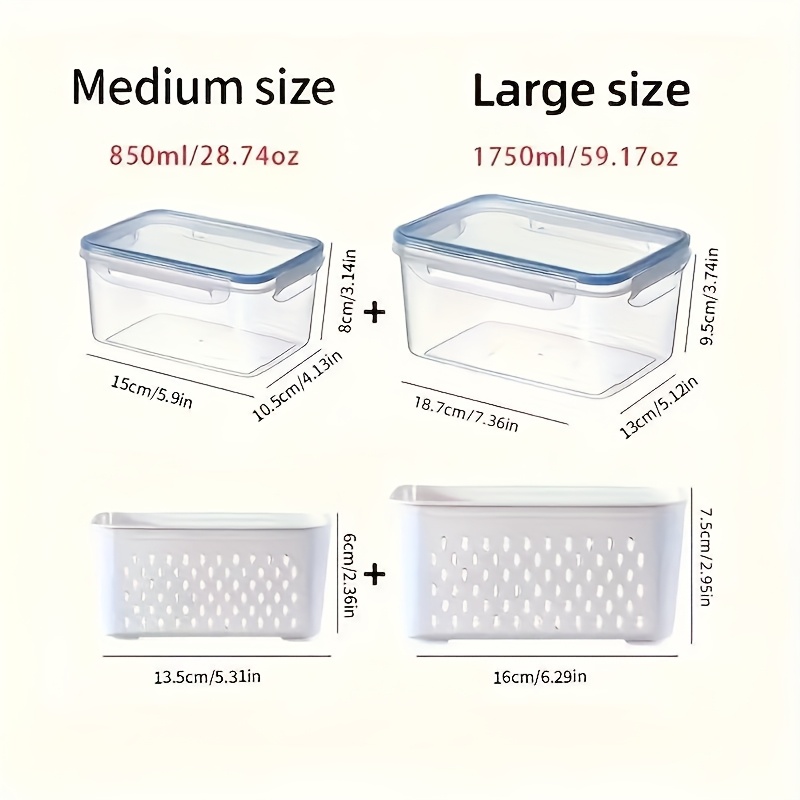6-Piece Refrigerator Drip Stor - đánh giá và giá Meal Prep Fit