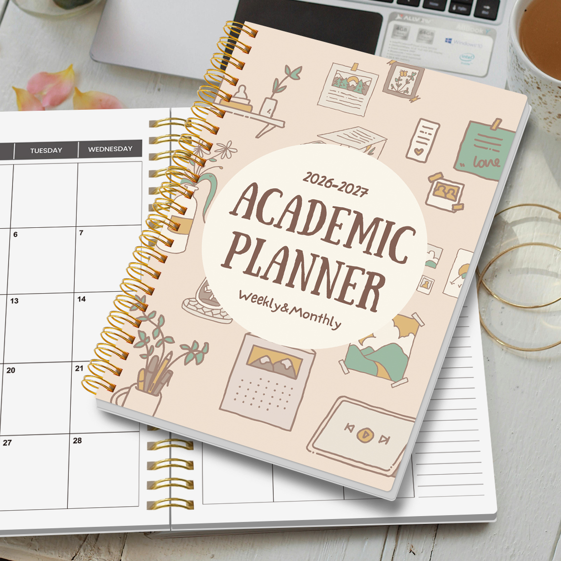 A5 2026-2027 Academic Planner  - đánh giá và giá Meal Prep Book