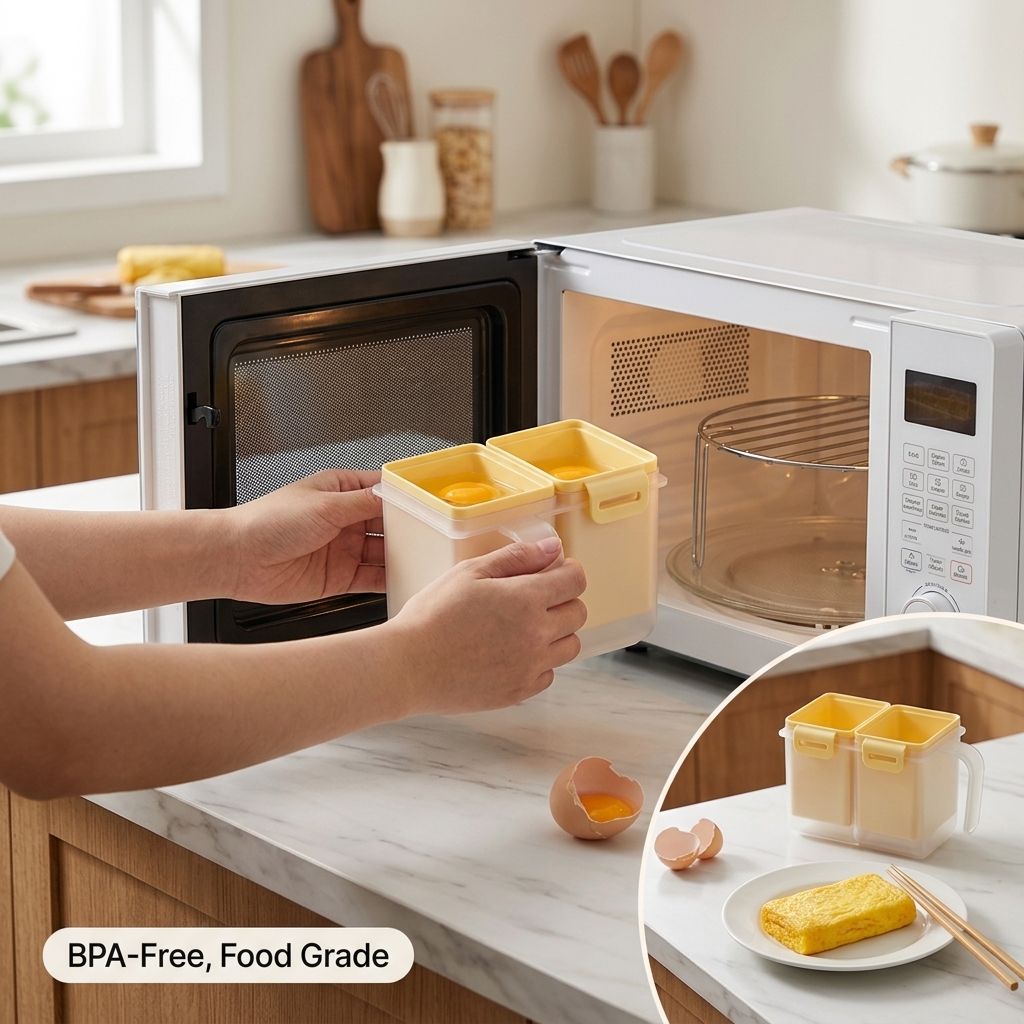 Food Grade PP Microwave Egg Mo - đánh giá và giá Meal Prep Eggs