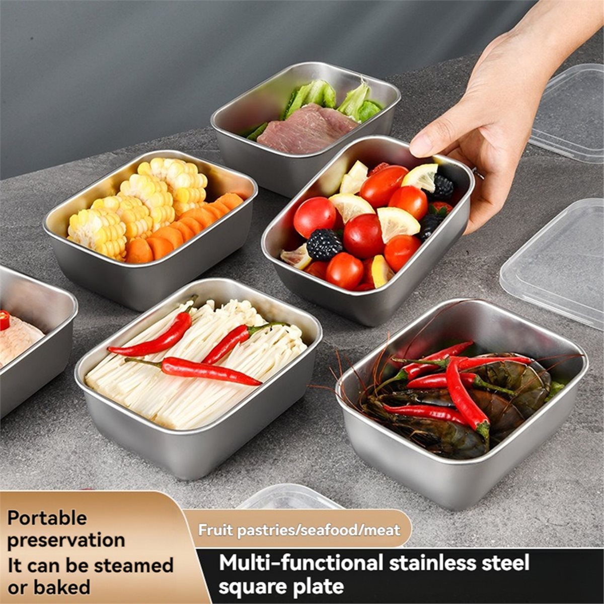 【AT48】 NEW Stackable Food Stor - đánh giá và giá Meal Prep Fit
