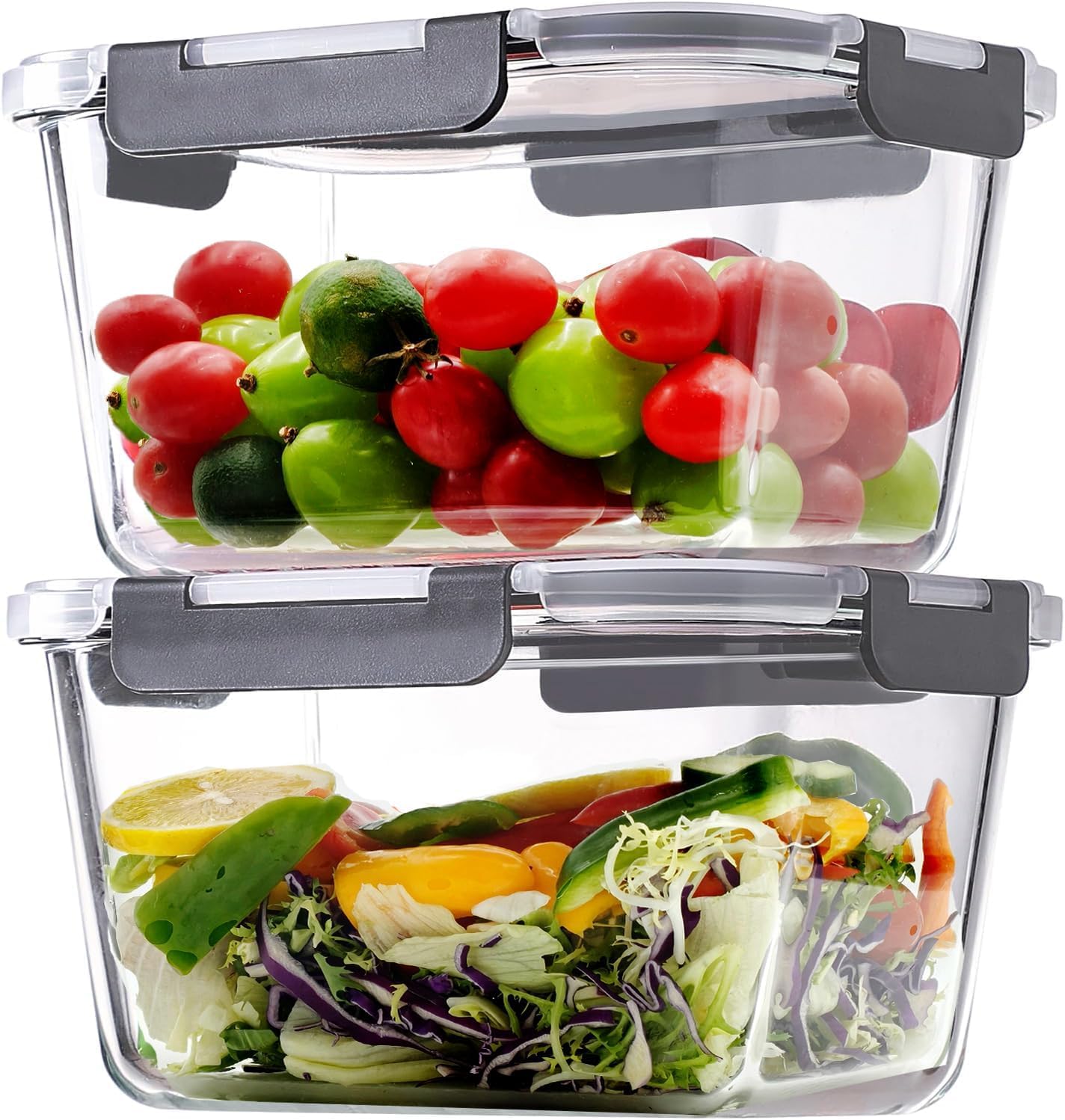 Large Glass Storage Containers - đánh giá và giá Meal Prep With Chicken