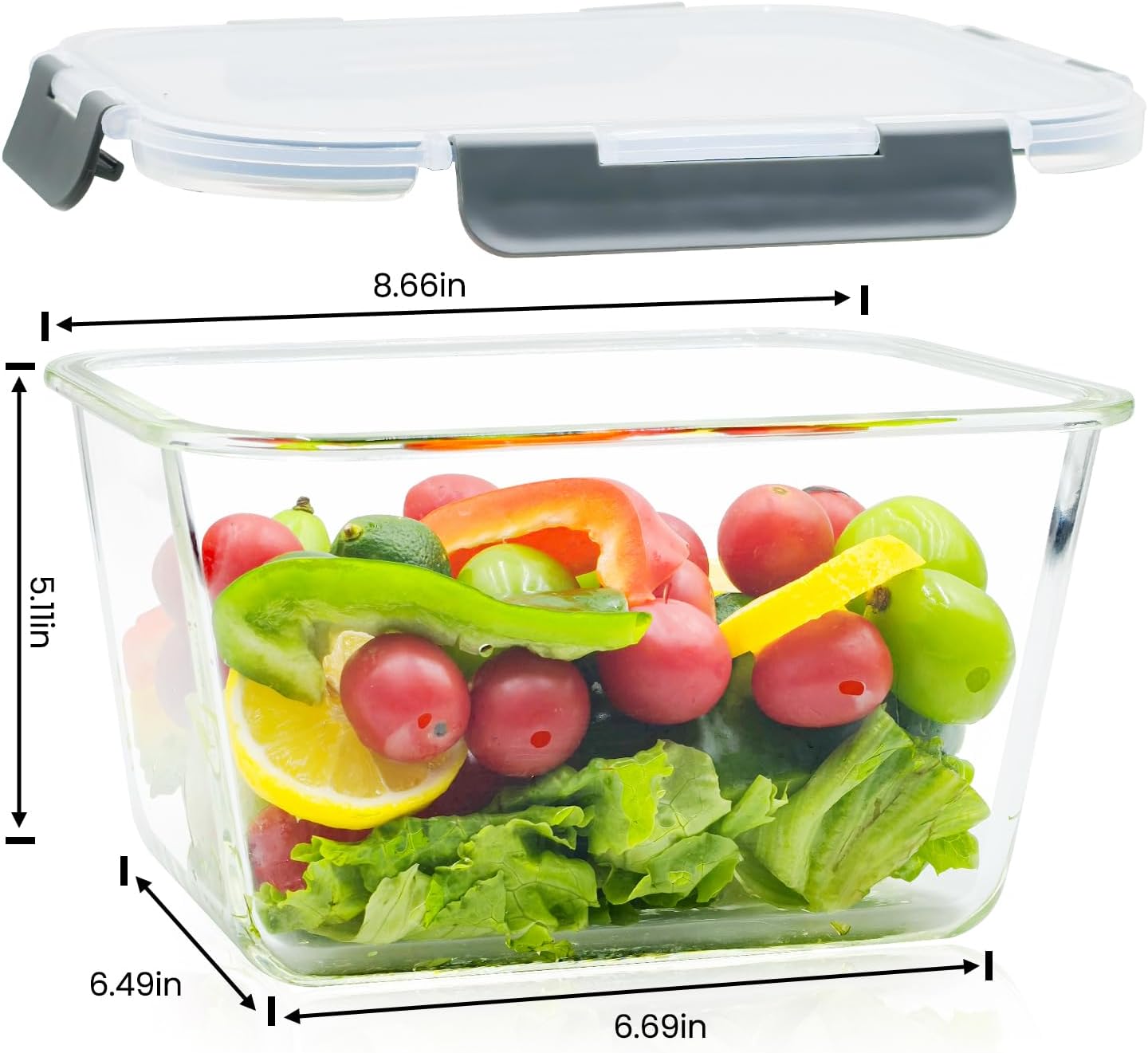 Large Glass Storage Containers - đánh giá và giá Meal Prep With Chicken